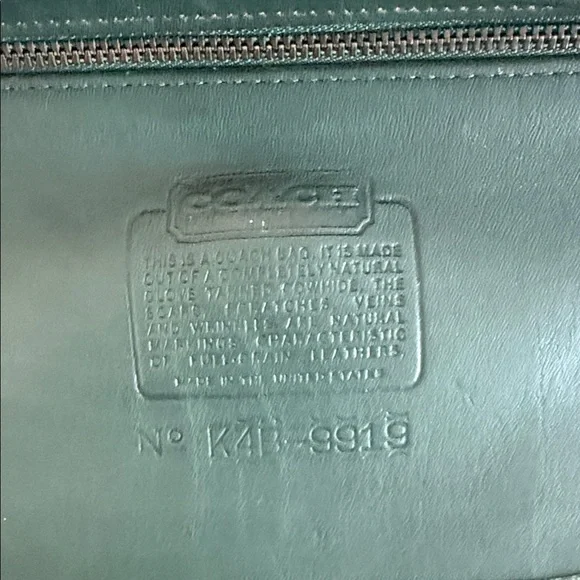 Coach 90s vintage green Leather Crossbody Bag K4B 9919 - Picture 7 of 15